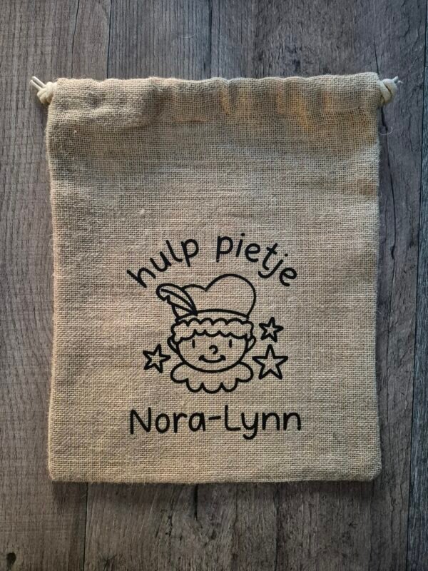 Jute zakje - hulp pietjes