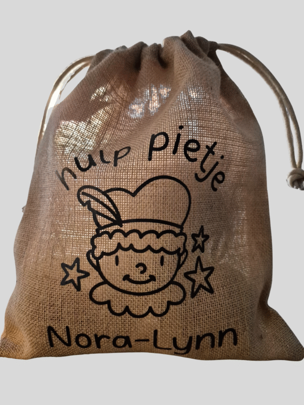 Jute zakje - hulp pietjes - Afbeelding 2